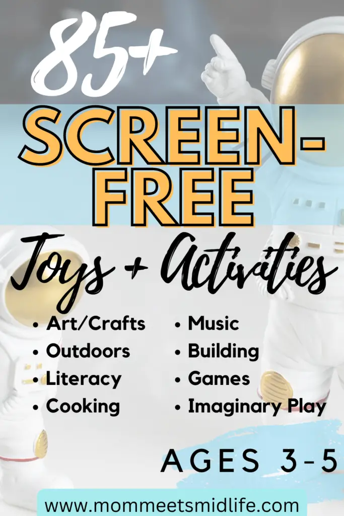 Screen Free Toys and Activities Ages 3-5