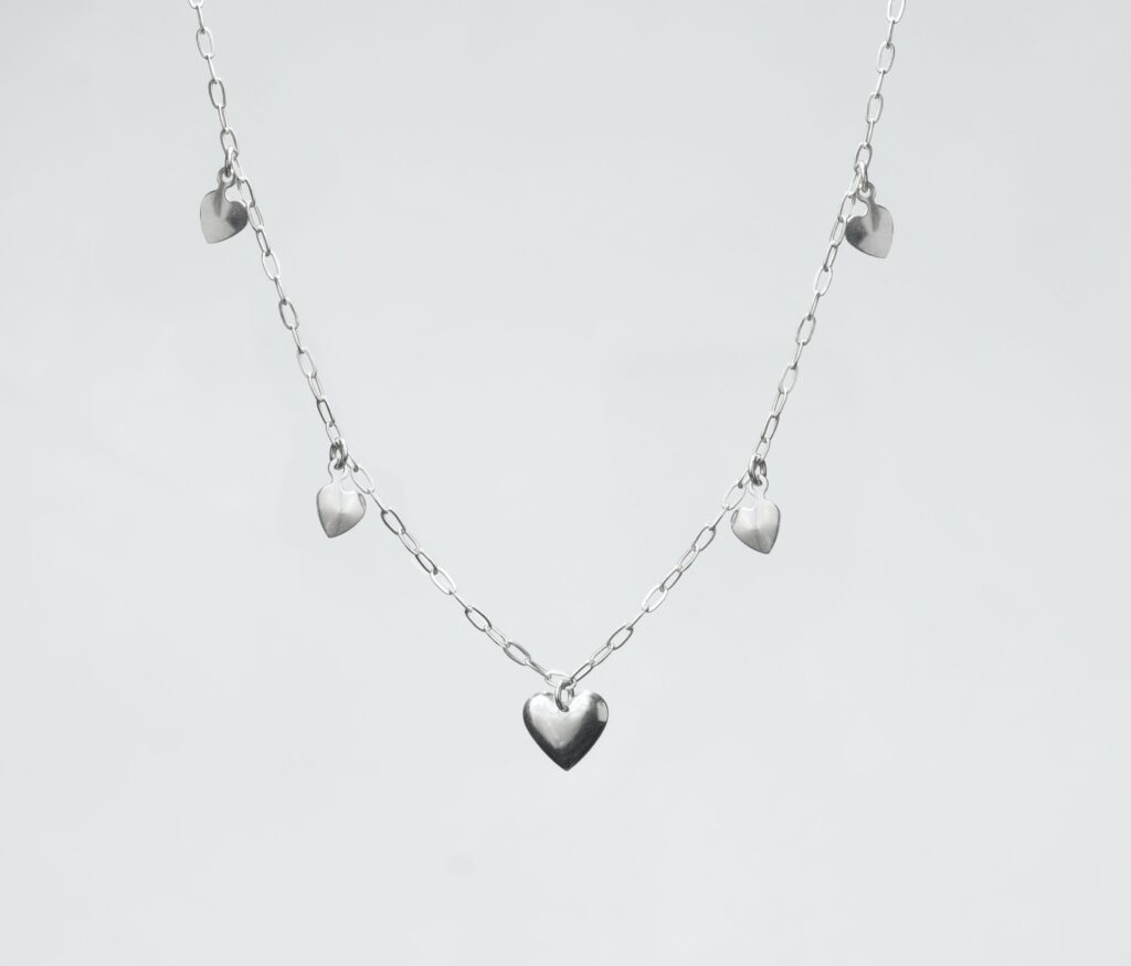 back to school necklace hearts