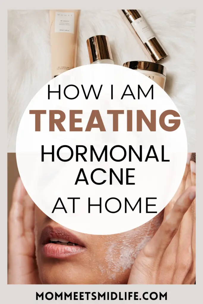 how I am treating hormonal acne at home